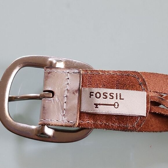 Fossil Braided Leather Belt - Picture 6 of 8